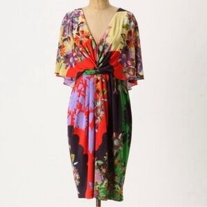 Ranna Gill Floral Midi Dress